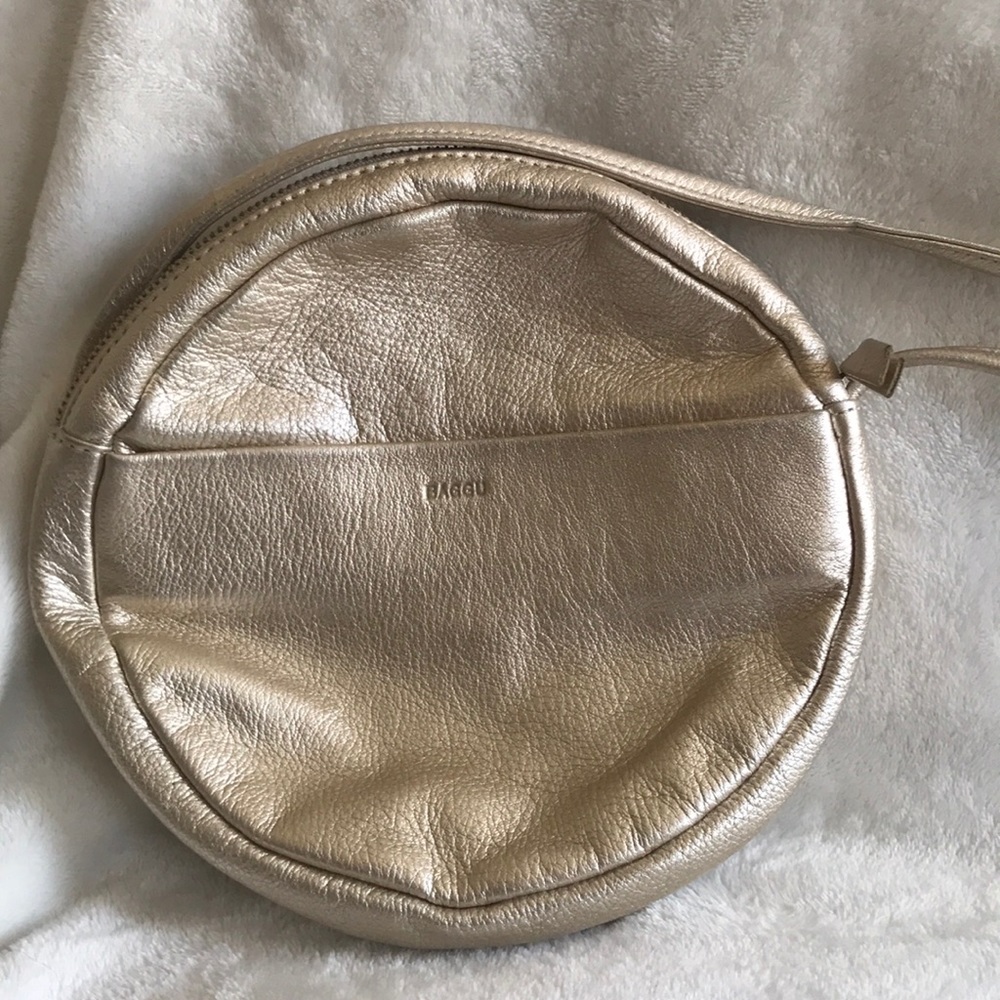 Baggu metallic circle purse